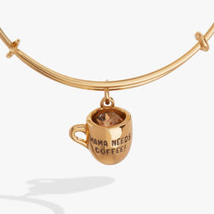 'Mama Needs Coffee' Mug Charm Bangle, Bracelets, $ 34.00, A Moment Of Now™