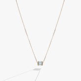 March Birthstone Precious Pendant Necklace | Boutique In USA, Necklaces, $ 88.00, A Moment Of Now™