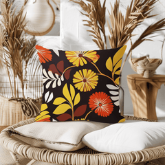 Marvista Mid-Century Style Floral Pattern Throw Pillow Pillow Cushion | Boutique In USA, Throw Pillows, $ 55.00, A Moment Of Now™
