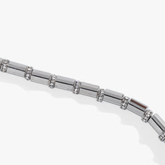 Tube Bead and Crystal Chain Bracelet, Bracelets, $ 48.00, A Moment Of Now™