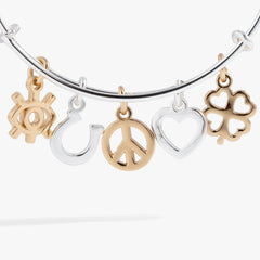 Mixed Symbol Multi-Charm Bangle, Bracelets, $ 23.90, A Moment Of Now™