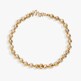 Mom Elongated Crystal Stretch Bracelet, Bracelets, $ 44.00, A Moment Of Now™
