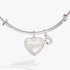 Mom Mother of Pearl Bangle | Boutique In USA, Bracelets, $ 34.00, A Moment Of Now™