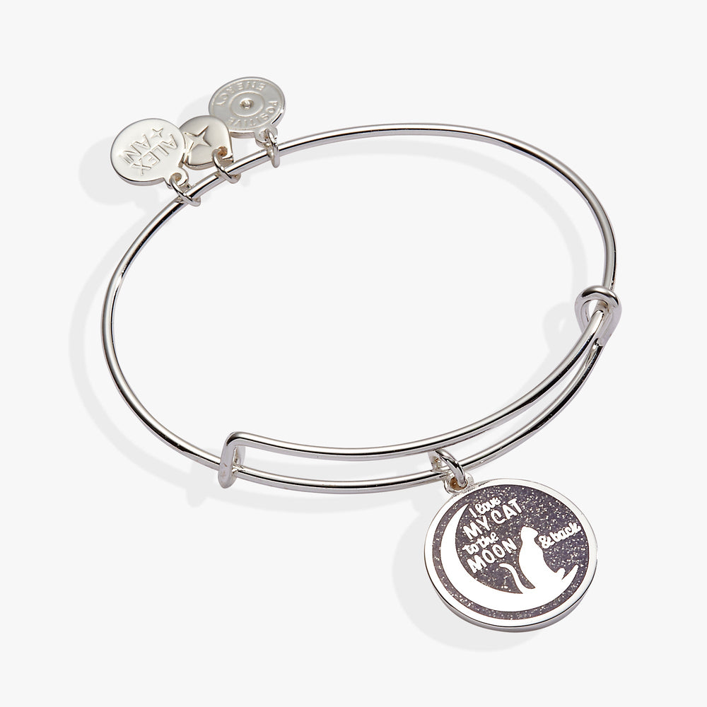 'Love My Cat to the Moon and Back' Bangle, Bracelets, $ 28.00, A Moment Of Now™
