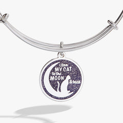 'Love My Cat to the Moon and Back' Bangle, Bracelets, $ 28.00, A Moment Of Now™