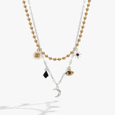 Moon Magic 2 Row Charm Necklace | Boutique In USA, Necklaces, $ 68.00, A Moment Of Now™