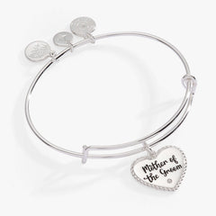 Mother of the Groom Heart Bangle, Bracelets, $ 24.00, A Moment Of Now™