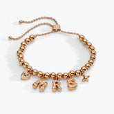 'Mrs" Beaded Bubble Bolo Bracelet, Bracelets, $ 48.00, A Moment Of Now™