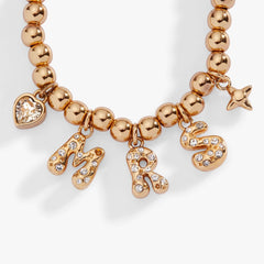 'Mrs" Beaded Bubble Bolo Bracelet, Bracelets, $ 48.00, A Moment Of Now™