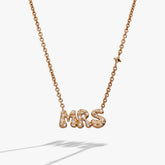'Mrs' Bubble Crystal Pendant Necklace, Necklaces, $ 44.00, A Moment Of Now™