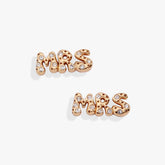 'Mrs' Bubble Crystal Stud Earrings, Earrings, $ 28.00, A Moment Of Now™