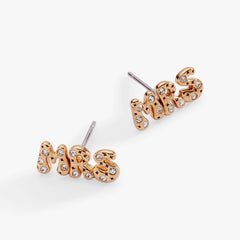 'Mrs' Bubble Crystal Stud Earrings, Earrings, $ 28.00, A Moment Of Now™