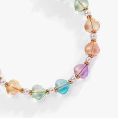 Colorful Heart Beaded Bangle, Bracelets, $ 28.00, A Moment Of Now™