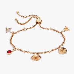 Mushroom Bolo Charm Bracelet, Bracelets, $ 48.00, A Moment Of Now™