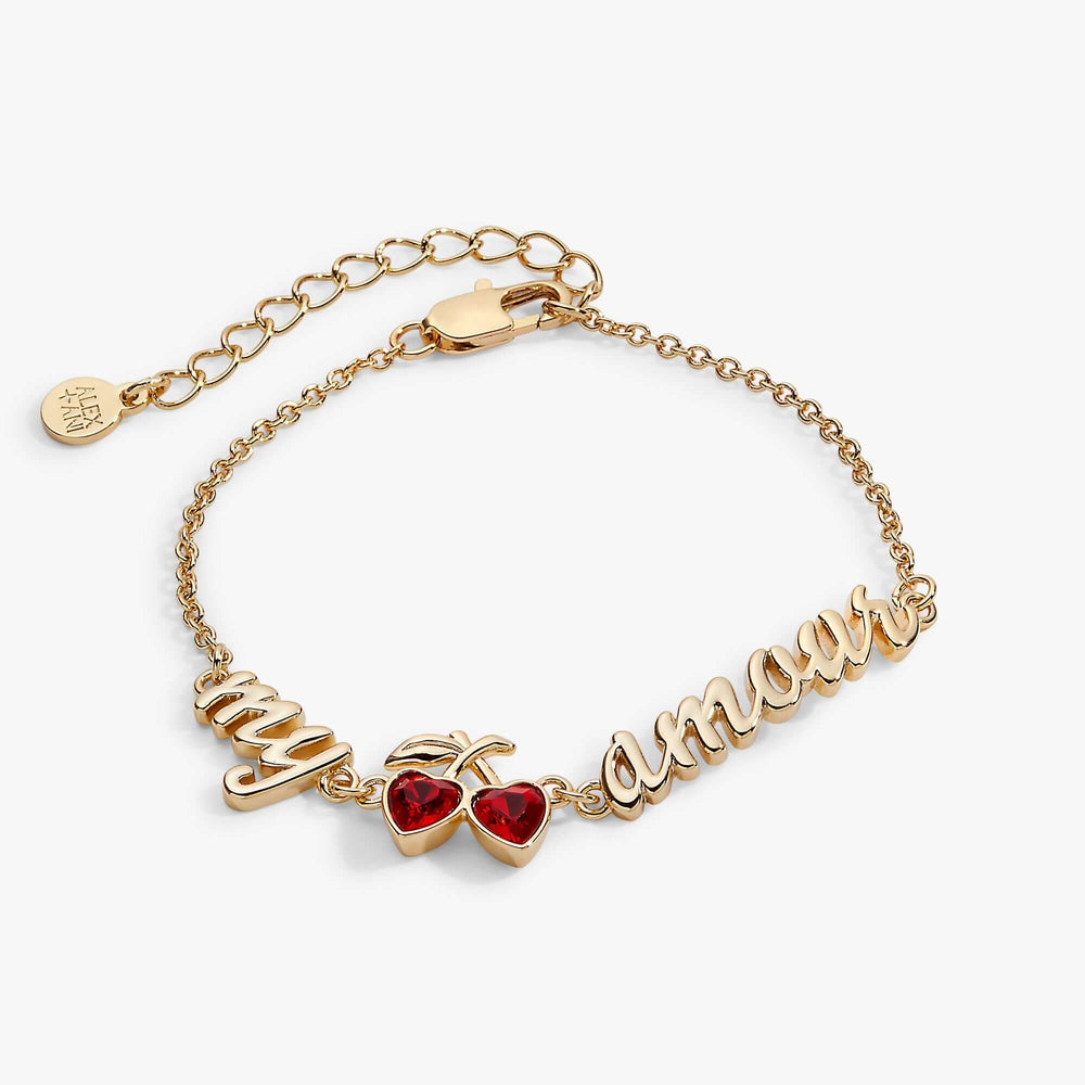 'My Cherry Amour' In-Line Chain Bracelet, Bracelets, $ 34.00, A Moment Of Now™