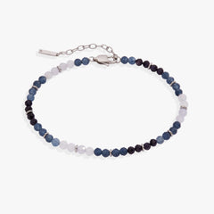 Blue Ombre Semi-Precious Beaded Anklet, Anklets, $ 38.00, A Moment Of Now™