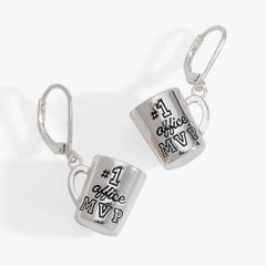 #1 'Office MVP' Mug Earrings, Earrings, $ 34.00, A Moment Of Now™