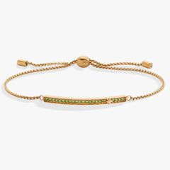 August Everyday Birthstone Pave Bolo Bracelet, Bracelets, $ 38.00, A Moment Of Now™