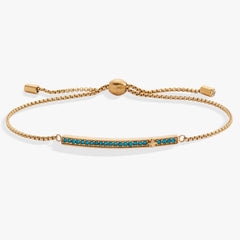 December Everyday Birthstone Pave Bolo Bracelet, Bracelets, $ 38.00, A Moment Of Now™