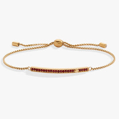 January Everyday Birthstone Pave Bolo Bracelet, Bracelets, $ 38.00, A Moment Of Now™