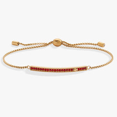 July Everyday Birthstone Pave Bolo Bracelet, Bracelets, $ 38.00, A Moment Of Now™