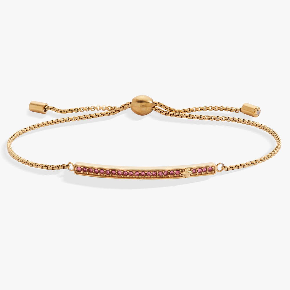 October Everyday Birthstone Pave Bolo Bracelet, Bracelets, $ 38.00, A Moment Of Now™