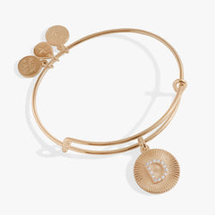Initial D Pave Starburst Texture Bangle | Boutique In USA, Bracelets, $ 28.00, A Moment Of Now™