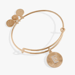 Initial E Pave Starburst Texture Bangle | Boutique In USA, Bracelets, $ 28.00, A Moment Of Now™