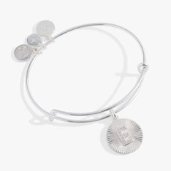 Initial E Pave Starburst Texture Bangle | Boutique In USA, Bracelets, $ 28.00, A Moment Of Now™