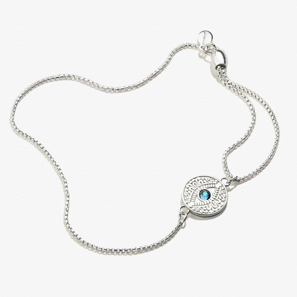 Evil Eye Crystal Pull Chain Bracelet, Bracelets, $ 88.00, A Moment Of Now™