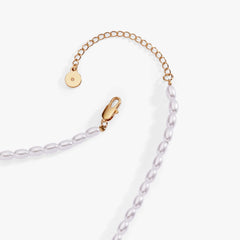 'Wifey' Bubble And Beaded Pearl Necklace, Necklaces, $ 68.00, A Moment Of Now™