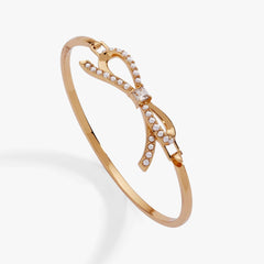 Bow Pearl Coquette Tension Bangle, Bracelets, $ 44.00, A Moment Of Now™