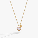 Pearl Heart Duo Charm Necklace, Necklaces, $ 44.00, A Moment Of Now™