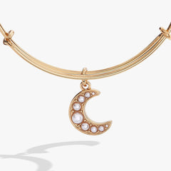 Pearl Moon Bangle, Bracelets, $ 29.90, A Moment Of Now™