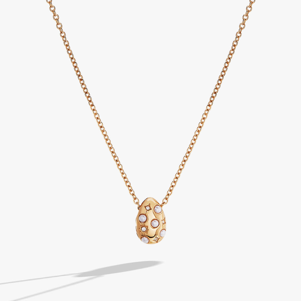 Pearl and Crystal Pendant Necklace, Necklaces, $ 34.90, A Moment Of Now™