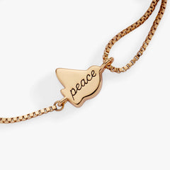 Dove 'Peace' Mother of Pearl Pull Chain Bracelet, Bracelets, $ 38.00, A Moment Of Now™