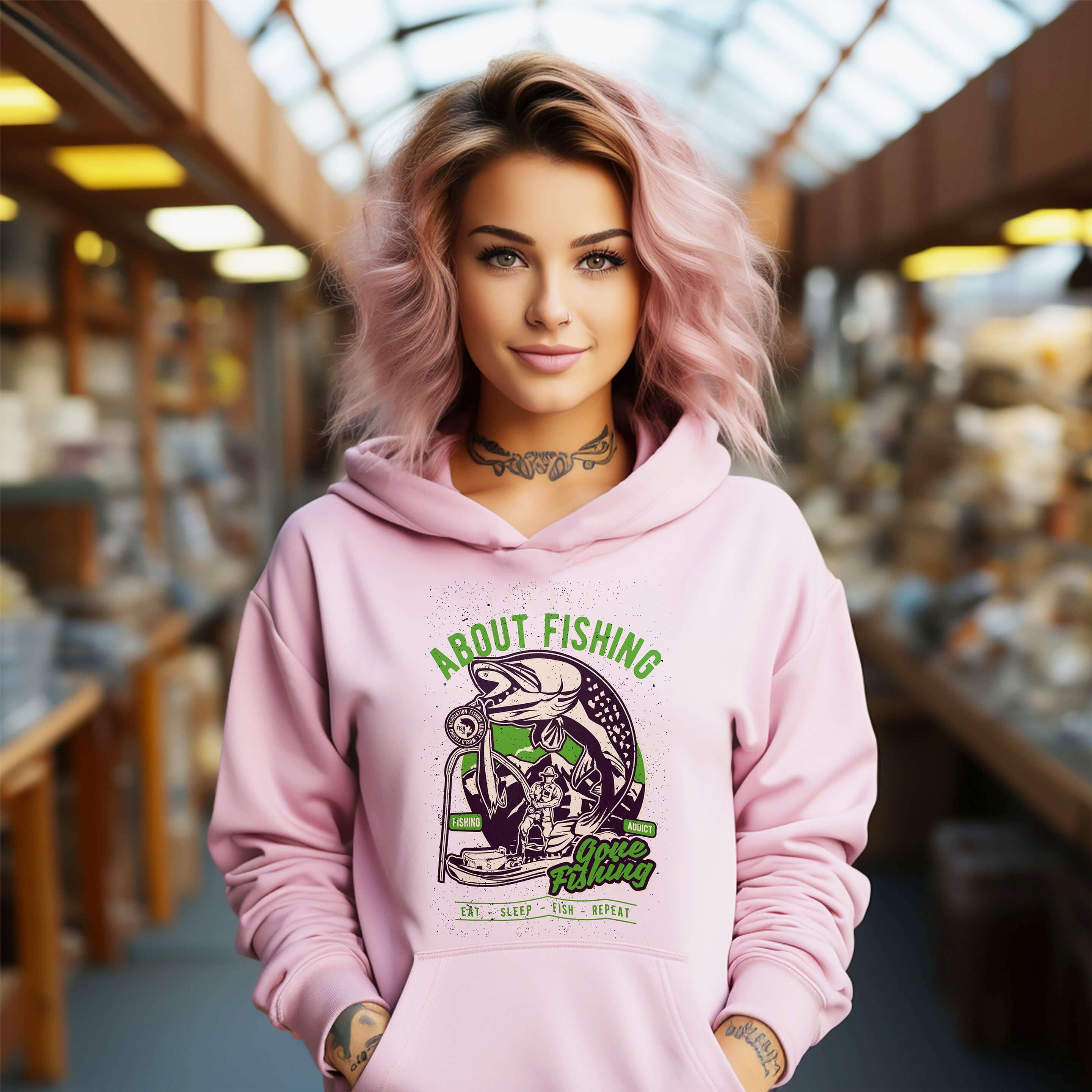 It's All About Fishing Unisex Graphic Hoodie, Hoodies, $ 47.50, A Moment Of Now™