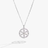 Faith and Family Rosette Pendant Necklace | Boutique In USA, Necklaces, $ 29.90, A Moment Of Now™