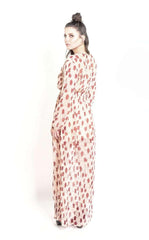 Chiffon Maxi Dress in Blush & Berry Poppy Flower | Boutique In USA, Dresses, $ 220.00, A Moment Of Now™