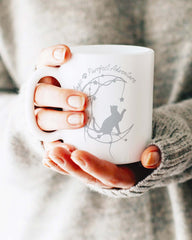 Cat On Moon Adventure Coffee Mug | Enchanting Sips, Mugs, $ 17.50, A Moment Of Now™