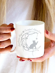 Cat On Moon Adventure Coffee Mug | Enchanting Sips, Mugs, $ 17.50, A Moment Of Now™