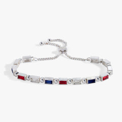 Red, White and Blue Baguette Bolo | Boutique In USA, Bracelets, $ 48.00, A Moment Of Now™