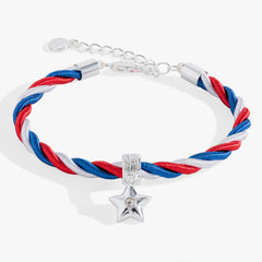 Red, White and Blue Star Cord Bracelet, Bracelets, $ 18.90, A Moment Of Now™