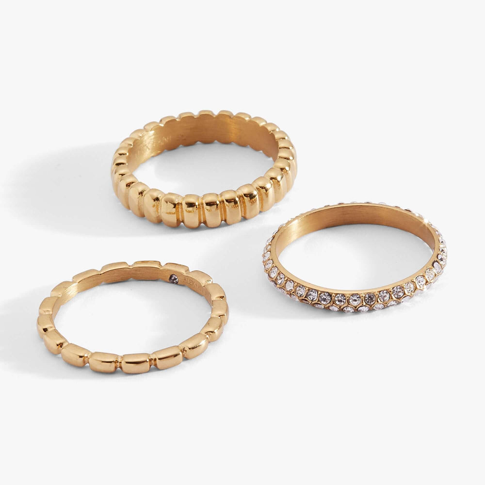 Ribbed Stacking Ring Set of 3, Rings, $ 28.90, A Moment Of Now™