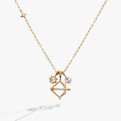 Sagittarius Zodiac Charm Cluster Necklace, Necklaces, $ 54.00, A Moment Of Now™