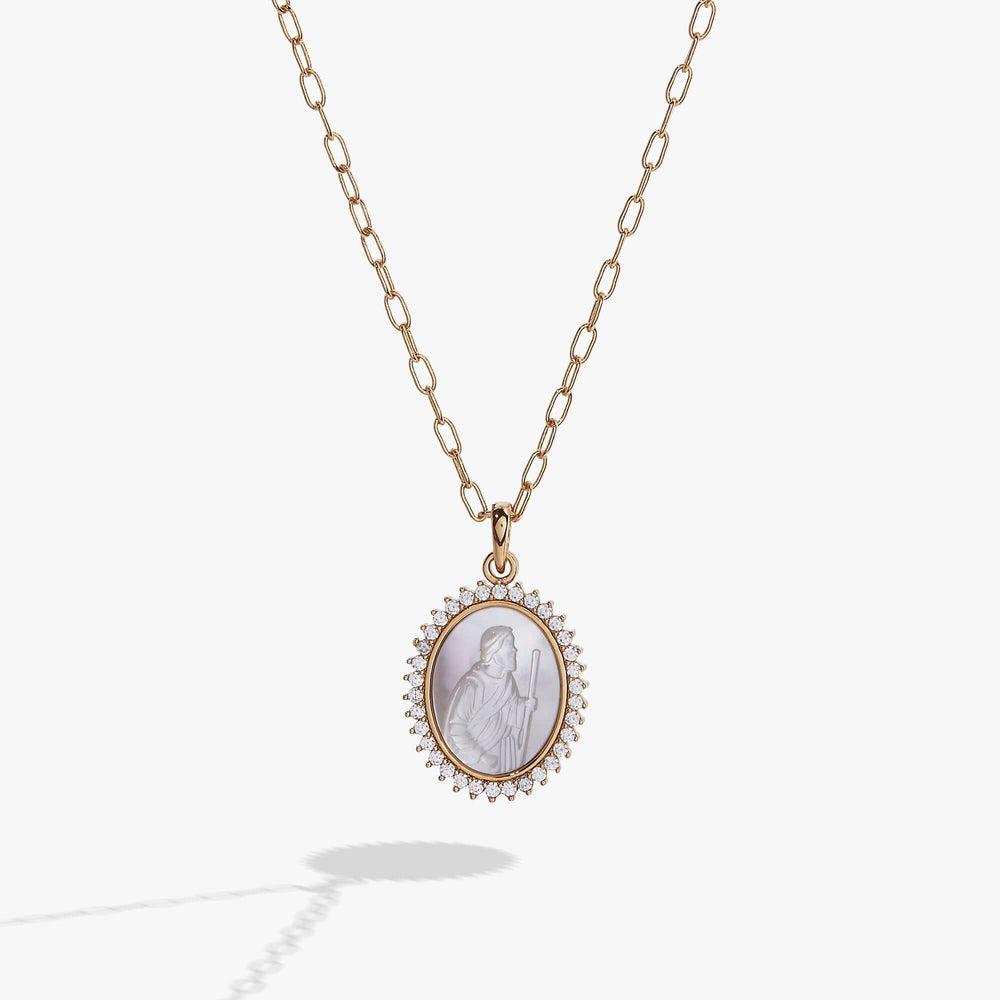 Divine Guides St. Christopher Pendant Necklace | Boutique In USA, Necklaces, $ 21.90, A Moment Of Now™