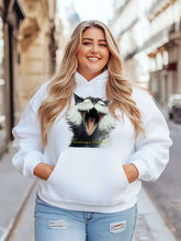 Savage Cat Vibes Hoodie – Bold Graphic Streetwear Pullover