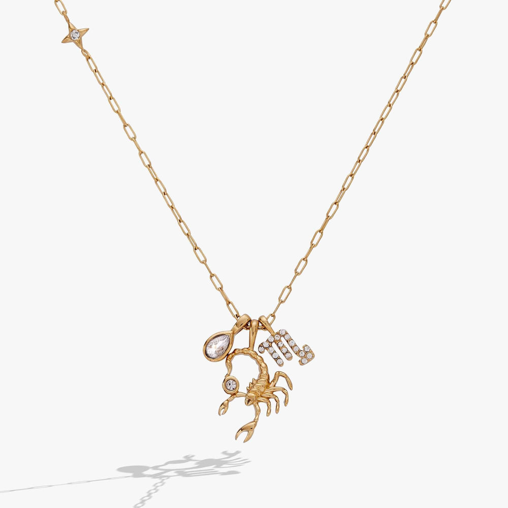 Scorpio Zodiac Charm Cluster Necklace, Necklaces, $ 54.00, A Moment Of Now™