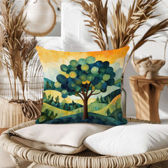 Serene Forest Tree Throw Pillow – Nature's Calm Accent, Throw Pillows, $ 59.00, A Moment Of Now™