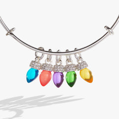 Christmas Light Bulb Charm Bangle | Boutique In USA, Bracelets, $ 44.00, A Moment Of Now™